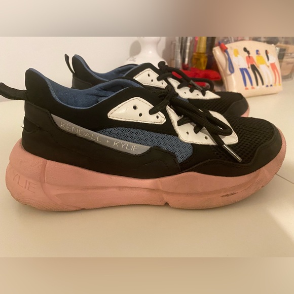 Kylie and kendal fun colorful sneakers size us 6.5 or eu 37 - Picture 1 of 4